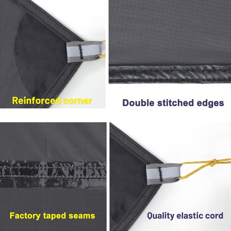 MIER LANSHAN 1-2 Person Ultralight Waterproof Footprint Outdoor Camping Tent Tarp Canopy Blanket Picnic Ground Sheet Mat, Ultralight Tent Fitted, 1 Person - Image 4